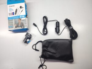 BOYA BY-M1 Lavalier Microphone for Smartphone, DSLR & PC – Omnidirectional Clip-On Mic