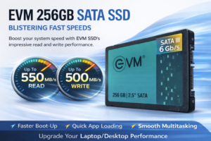 EVM 256GB SATA SSD 2.5 Inch | High Speed Internal Solid State Drive | SATA III 6Gb/s | Faster Boot & Performance Upgrade for Laptop/Desktop