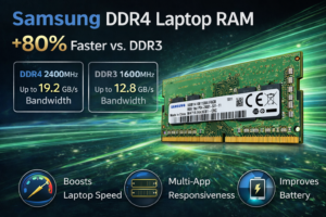 Samsung 8GB DDR4 Laptop RAM 2400MHz (PC4-2400) | SODIMM 1Rx8 | High Performance Memory Upgrade for Laptop
